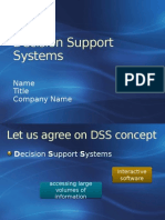 Decision Support Systems