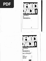 Democracia Antiga e Moderna- Moses Finley