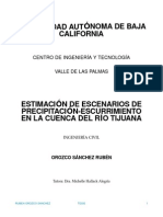 Tesis Estimacion Escurrimiento Cuenca Rio Tijuana