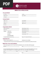 2015 Asian Hall of Fame - Media Pass Application