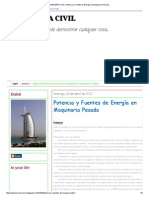 INGENIERÍA CIVIL - Potencia y Fuentes de Energía en Maquinaria Pesada PDF