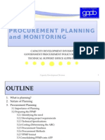 Procurement Planning and Monitoring