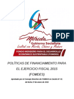 Fomdes Politicas Financiamientos2015 PDF