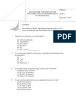 Encuesta de Investigacion de Movilidad Para La Implementacion de Transporte