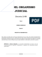 Resumen Ley Del Organismo Judicial