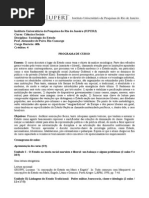 Sociologia Do Estado - Programa de Curso