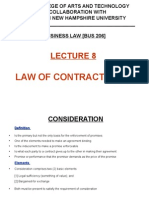 Lecture 8 - Law of Contracts [2A]