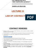Lecture 12 - Law of Contracts [4A]