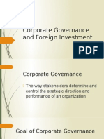 7.1 Corporate Governance and Foreign Investment