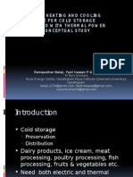 Combined Heating and Cooling Tehnique of Cold Storage Integrated With Thermal Power Plant - A Conceptual Study