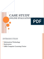 Online Evaluation System Presentation
