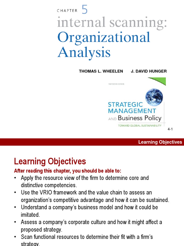 Session 2 Ch5 Internal Scanning Organizational Analysis PDF