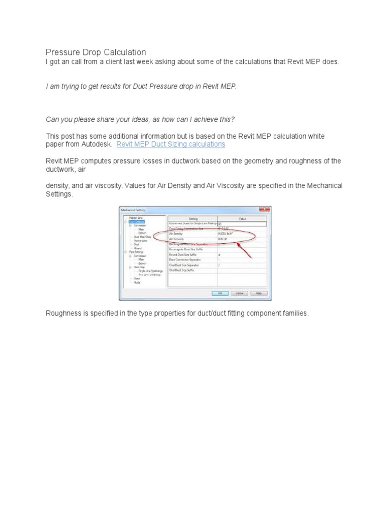 Pressure | PDF | Autodesk Revit | Duct (Flow)