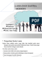 Sastra Lama Dan Sastra Modern