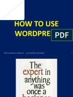 How to Use Wordpress