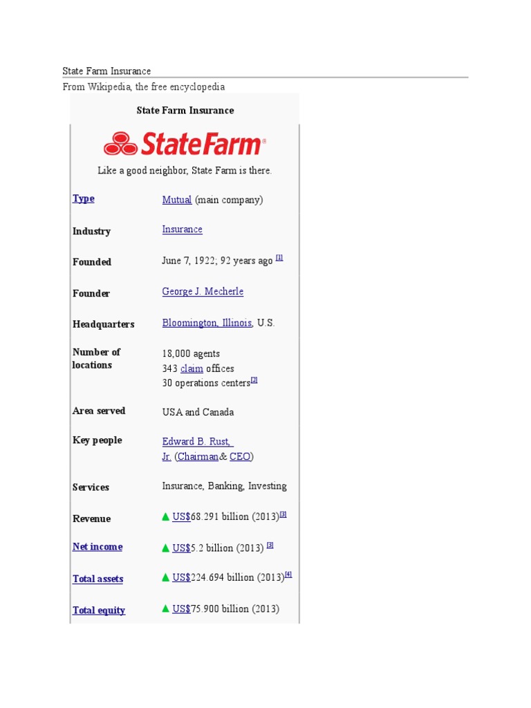 State Farm Insurance | PDF | State Farm Insurance | Service Industries
