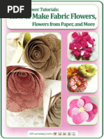 Download 10 Free Flower Tutorials How to Make Fabric Flowers Flowers From Paper and More by Maja Veselinovic SN257729109 doc pdf