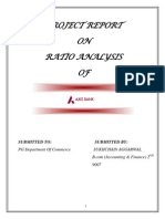 Ratio Analysis of Axis Bank