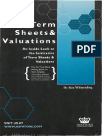 (Wilmerding, 2001) Term Sheets & Valuations