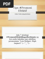 Download 7 Tips Promosi Efektif JagoBerbisnis - Toko Buku Online BisnisFranchiseTokoOnlinecom by Asoka Mahinda P SN257738670 doc pdf