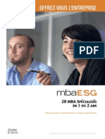 Brochure MBA ESG Rentree Octobre 2015