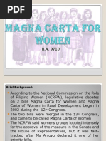 Magna Carta for Women Ppt - Copy - Copy