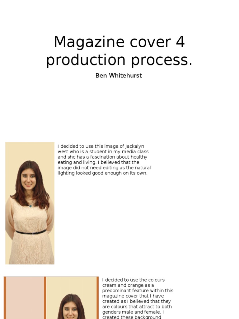 Magazine Cover 4 Production Process | PDF