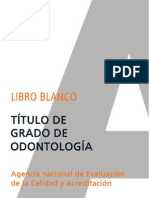 Libro blanco titulacion de grado en odontología