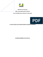 A Capacitação Dos Professores Do Ensino Superior Pendente