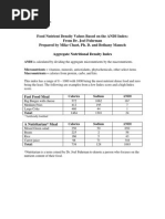 1 Food Nutrient Density Values ANDI