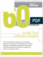 60 Question for Lube Suppliers
