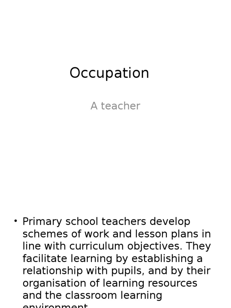 Role of Primary School Teachers | PDF