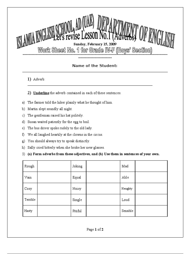 1 Adverbs JE PG 43 | PDF | Semiotics | Language Mechanics