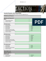 Soviet Russia List Generator: # Reinforced Platoons Reinforced Platoon #1