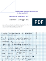 Dispense lezione analisi complessa in due variabili