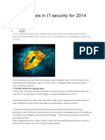 Top 10 Issues in IT Security For 2014
