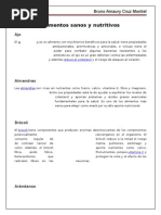 Alimentos Sanos y Nutritivos