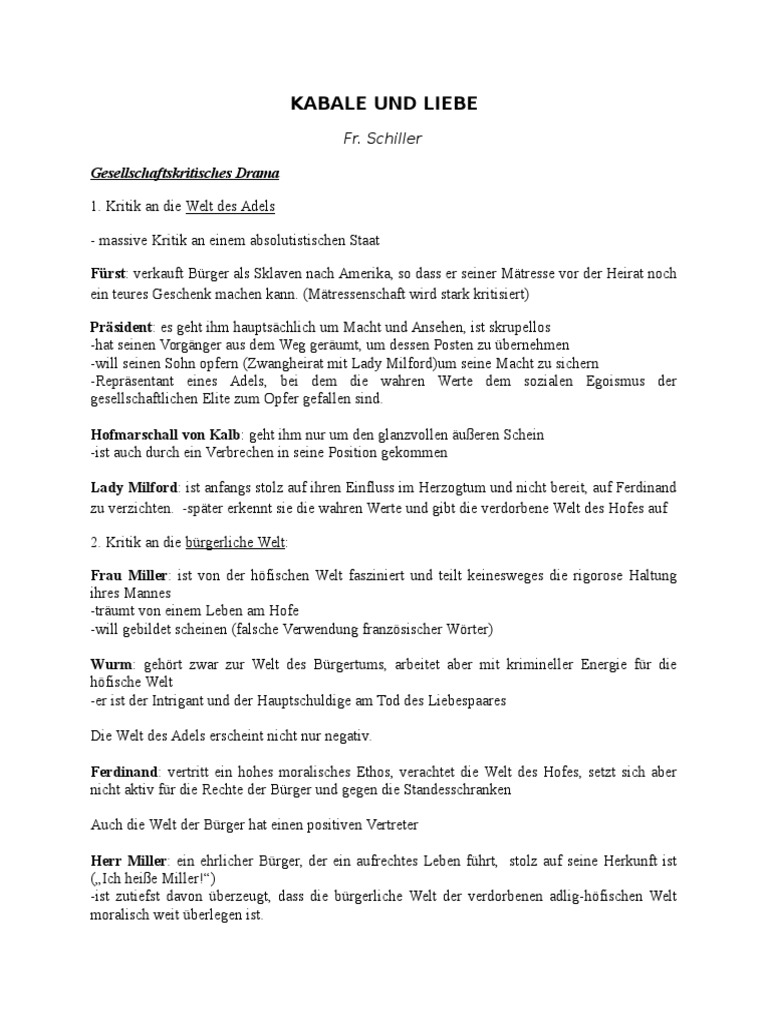 Kabale Und Liebe