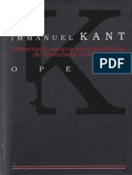 Immanuel Kant-Observatii Asupra Sentimentului de Frumos Si Sublim-ALL (2008)