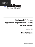 NetVault Backup APM For SQL Server Users Guide