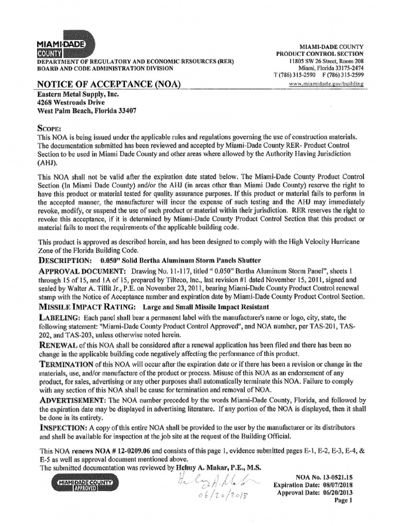Panel NOA PDF | PDF