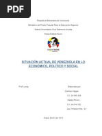 El Modelo Económico Que Hay en Venezuela