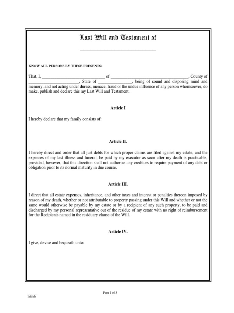 individual-will-pdf-will-and-testament-legal-documents