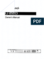 Roland U-220 Manual