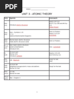 Packet Unit 3 - Atomic Structure-Answers Chemistry