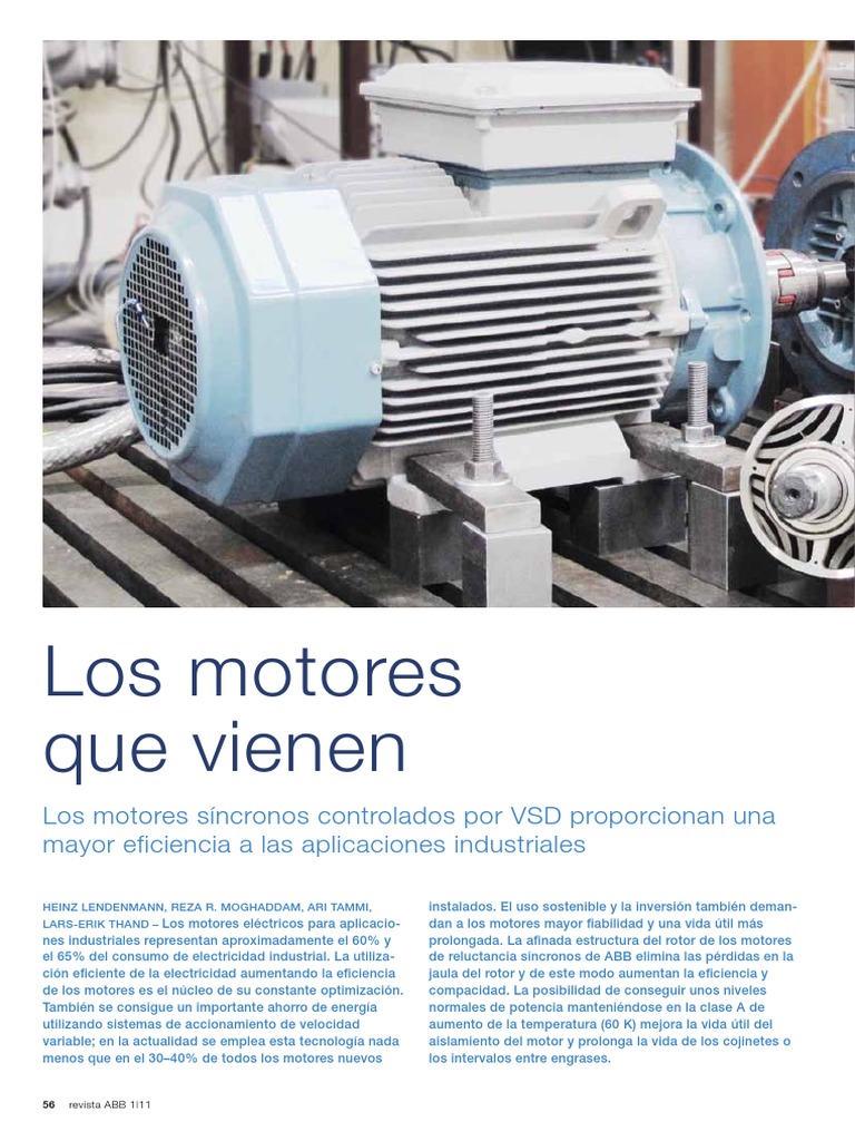 Motores Síncronos de Reluctancia ABB | PDF | Transmisión (Mecánica ...