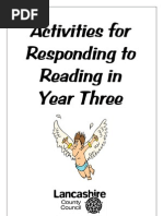 Download Activities for Responding to Reading in Year 3 by lancashireliteracy SN25782680 doc pdf