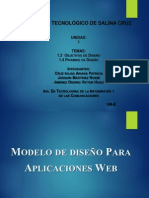 Modelo de Diseño para Aplicaciones Web - Equipo 2 - Unidad I - Tema 1.3-1.4