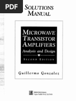 Microwave Transistor Amplifiers (Analisis and Design) - Guillermo
