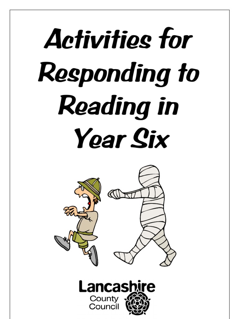 activities for responding to reading in year 6 narration writers